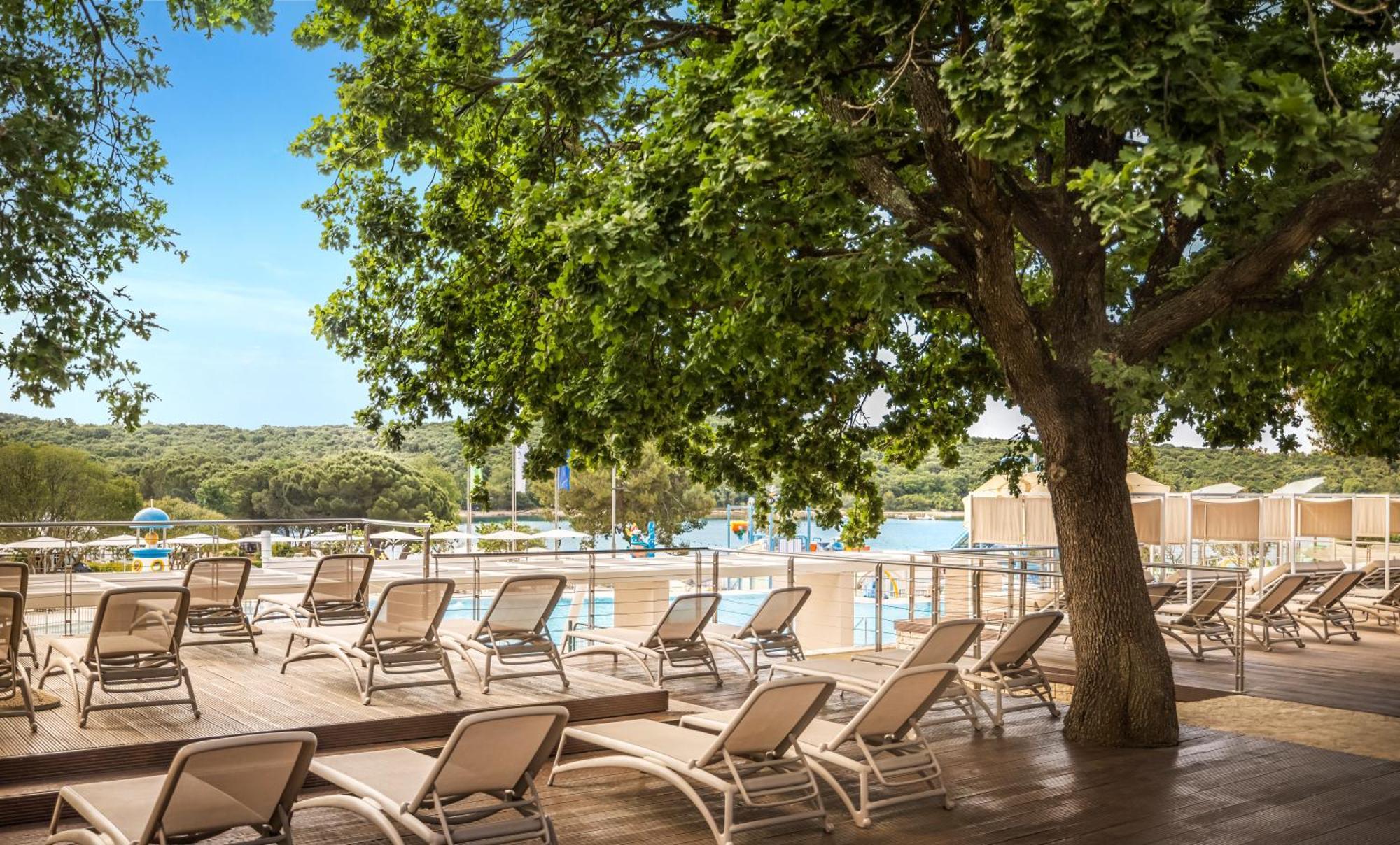 Maistra Camping Vestar Mobile Homes Rovigno Esterno foto The swimming pool at the hotel